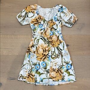 Favorite Daughter the Beloved Floral Cotton Stretch Minidress